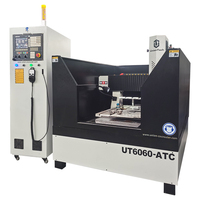 Machine de fraisage CNC 3 axes robuste Mach3 Syntec pour la Chine, en fonte, avec ATC, pour aluminium, modèles 4040, 6060, 6090, mini-machine de gravure 3D sur métal