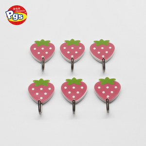 Dâu Tây Hình Dạng Không Thấm Nước Dính <span class=keywords><strong>Hooks</strong></span> Heavy Duty Tường Móc Nhựa - Product Image 2