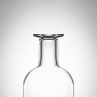 Bouteille à spiritueux en verre haute qualité de 700 ml avec base lourde (760 g)