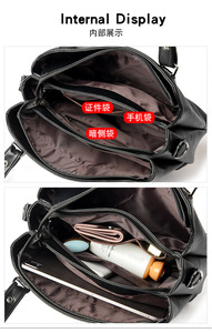 High Quality PU Leather Shoulder for Women Ladies Designer Fashion Crossbody Messenger <b>Bags</b> Tote <b>Bag</b> New Luxury Purses Handbags - Product Image 6