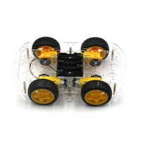 Kit Châssis de Voiture Robot Intelligente 4x4 avec Moteur à Codeur Magnétique Puissant, Simple ou Double Couche, pour Véhicule DIY