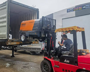 Compressore d'Aria a Vite Diesel Raffreddato ad Aria Tipo Trazione 8bar per Perforazione Roccia Portatile <span class=keywords><strong>PREST</strong></span> PR-190/8CY con Motore Diesel Kubota XiChai - Product Image 6