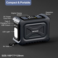 2025 nouveau gonfleur 21mm cylindre gonfleur de pneu sans fil 4500mah capacité ABS Plastic150psi pression d'air