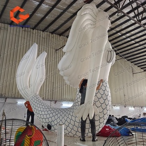 Personaje de Dibujos Animados de Sirena Inflable Gigante, Modelo de Sirena Princesa del Mar Inflable Personalizado para Decoración de Fiestas y Eventos - Product Image 3