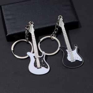 Llavero de guitarra miniatura de metal esmaltado, bonito, para mujer y hombre, venta al por mayor - Product Image 3