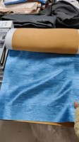 Tissu de rideau occultant gaufré 100 % polyester non tissé de qualité supérieure pour salon avec design texturé de luxe