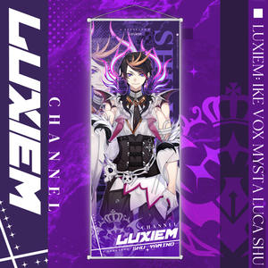 25*70cm 5 diseños Luxiem Scratch off Posters Luca Ike Mysta Vox Shu poliéster piel de melocotón cuadro de pared Anime pintura colgante - Product Image 5