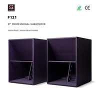 Système de sonorisation pour événements en plein air F121 Tour-Grade, subwoofer néodyme 21 pouces, 3000 W de puissance de pointe, basses puissantes, système Line Array