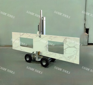 Chariots d'installation en aluminium à quatre roues SANDE, plateforme élévatrice électrique en aluminium, chariot de transport de panneaux pour granit et marbre - Product Image 5