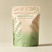 Sachet Doypack Personnalisé pour Sels de Bain avec Fermeture Éclair, Emballage Durable et Anti-humidité pour Produits de Soin Corporel et Sels de Spa