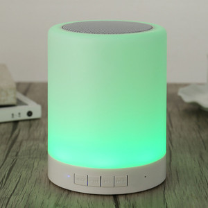2023 Portable Wireless Speaker Multi-function Music Player Touch Pat Colorful <strong>LED</strong> Night Light Desk Table Sensing <strong>Lamp</strong> - Product Image 2
