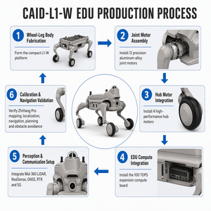 300W <span class=keywords><strong>EDU</strong></span> Pro Bionischer Vierbeiniger Roboterhund Spielzeug Intelligenter Mechanischer Motor 43.2V Pumpe PLC Getriebe Lager Visuelle Erkennung Haustier CAI - Product Image 3