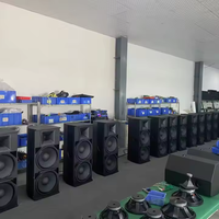 Speaker PA Heavy-Duty Dual 15-Inch 1200W dengan Coil LF 4\" Driver HF 3\" Impedansi 4ohm untuk Instalasi Klub Suara Live-CL215