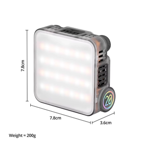 Luz LED Mini para Video <span class=keywords><strong>Zhiyun</strong></span> M20 M20C 2500K-10000K, Control por Aplicación, 20W, para Fotografía de Retratos en Estudio - Product Image 2
