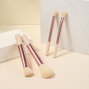 <span class=keywords><strong>Brochas</strong></span> OEM de alta calidad rosa de lujo vegano logotipo personalizado etiqueta privada técnicas profesionales reales juego de <span class=keywords><strong>brochas</strong></span> de maquillaje para maquillaje - Product Image 2