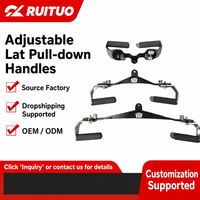 Poignée de tirage vertical réglable en acier, ensemble de 3 pièces, capacité de charge 7 kg, pour entraînement pectoral et dorsal sur machine à câble, accessoires de fitness