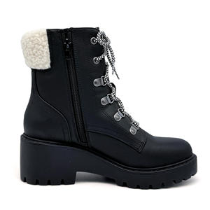 <span class=keywords><strong>Stivaletti</strong></span> classici neri genuini in PU accentuati eleganti e caldi <span class=keywords><strong>stivaletti</strong></span> Casual da <span class=keywords><strong>donna</strong></span> all'aperto - Product Image 2