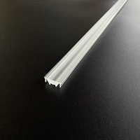 60 °   Lentille optique linéaire PMMA à faisceau moyen pour profil de barre lumineuse LED, diffuseur extrudé transparent givré