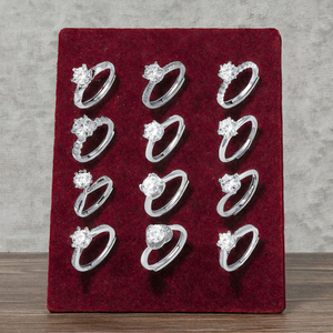 S925 Silver Moissanite Rings Precision-Cut Designs in <b>Round</b> Pear <b>Cushion</b> Cuts for Weddings and Anniversaries - Product Image 2