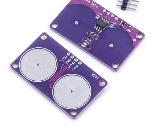 Capacitive Touch Proximity Sensing Sensor, Keyboard, Approximately 0 - 5mm, Dual-button Touch Module