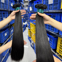 Lot de Cheveux Brésiliens Raides Vierge Remy en Gros, Fournisseur de Tissages 100% Humains Non Transformés, Cuticules Alignées, Qualité 12A