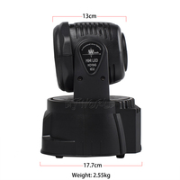 Petite lumière de lavage LED 7x18W RGBWA+UV Mini tête mobile Lumière de DJ