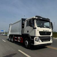 Camion compacteur de déchets Howo 20CBM, camion de collecte de déchets hydraulique à vendre