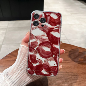 เคสโทรศัพท์มือถือ TPU ลายพิมพ์ริมฝีปาก<span class=keywords><strong>สี</strong></span><span class=keywords><strong>แดง</strong></span>สุดสร้างสรรค์สำหรับ iPhone x XR XS <span class=keywords><strong>11</strong></span> 12 13 14 15 16 17 PRO MAX AIR - Product Image 5