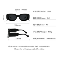Lunettes de soleil rectangulaires de haute qualité avec logo personnalisé, protection UV400, style chic, unisexe, vente en gros