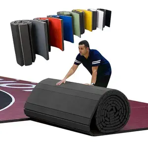 Popular Carpet And Leather Low Price Flex Roll Tatami Judo Mat Cheer Mats For Wholesale