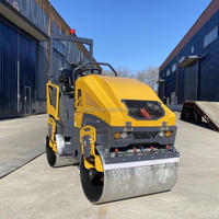 Compacteur vibrant à double tambour autoporté de haute qualité HM1500 1,5 tonne HM2500 2,5 tonnes pour mini-rouleaux compresseurs routiers