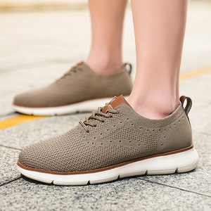 Zapatos Deportivos de Verano para Hombre, Talla Grande 48, Estilo Coreano, Malla Transpirable, Superficie Tejida, Suela de Goma Ligera - Product Image 4