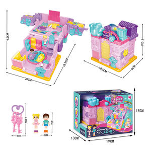 Mini princesse maison de poupée maison de jeu en plastique Durable pour les filles transfrontalière Surprise Variables jeu de ville semblant jouer préscolaire - Product Image 5