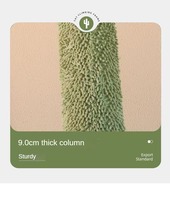 Casa para Gatos Moderna y Ecológica de Lujo con Forma de Cactus, con Poste Rascador y Nido Acogedor para Gatos Grandes, Espaciosa de 4 Niveles para Interiores