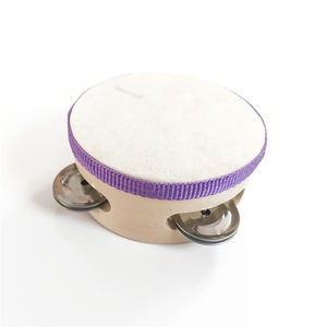 Achat direct en Chine Jouet pour enfants Instrument éducatif musical 8 pouces Tambour à main Cloche <span class=keywords><strong>Tambourin</strong></span> à percussion en bois - Product Image 2
