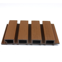 Revestimiento de Paneles de Pared WPC para Decoración Exterior de Estilo Moderno, Impermeable, Insonorizado, Ignífugo, Resistente a la Humedad y Absorbente de Sonido