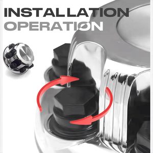 2007-2013 pour Chevrolet Silverado Avalanche Tahoe capuchons de moyeu central de roue de banlieue 215mm couvercle de jante en alliage <span class=keywords><strong>Chrome</strong></span> véhicule de protection - Product Image 5