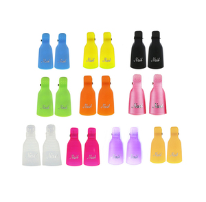 10 clips de plástico <span class=keywords><strong>para</strong></span> tapas de esmalte de <span class=keywords><strong>uñas</strong></span>, <span class=keywords><strong>para</strong></span> manicura, acrílico, removedor de gel, NAT005 - Product Image 5