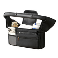 Sac de rangement isotherme pliable en tissu Oxford noir, le plus vendu, pour poussette, organisateur suspendu, accessoire indispensable pour sac de maman