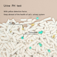 Litière pour chat avec moniteur de santé permanent, indication du pH, facile à utiliser, jetable, papier, la plus légère, naturelle, sans poussière, sable