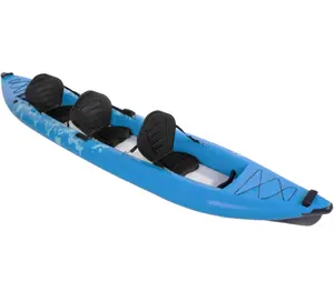 中国工厂新设计滴针充气皮艇2人可折叠充气独木舟出售