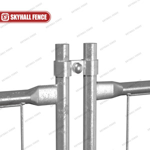 Di chuyển xây dựng hàng rào tạm thời với khung hàn dây lưới tấm chống UV nhựa cơ sở - Product Image 3