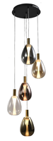 Lustre en verre ECOJAS Taille de combinaison libre pour villa hôtel hall restaurant Luminaire LED moderne