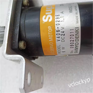 Motor Servo DC Sanyo Denki Super V Series V406 029E 24VDC 6W Usado - Product Image 4