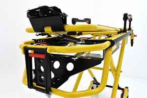 Brancard d'<span class=keywords><strong>ambulance</strong></span> à chargement automatique pour transfert de patients EMS, avec cadre en X réglable en hauteur sur 8 niveaux - Product Image 2