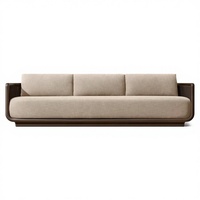 Ensemble de canapés d'extérieur de luxe en métal, canapés de jardin, mobilier de jardin, canapé en aluminium en forme de L, ensemble de patio, canapé de jardin moderne