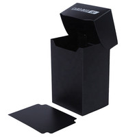 Boîte de rangement pour cartes à collectionner en PVA durable, fabriquée à partir de matériaux recyclés respectueux de l'environnement, personnalisable, différentes couleurs, capacité de 100 cartes