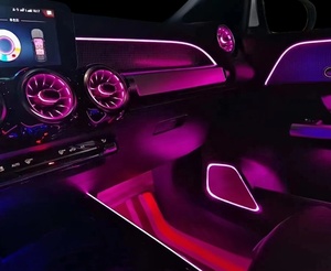 Évents à turbine interne GLB 64 couleurs Led Lumière ambiante Décoration de <span class=keywords><strong>voiture</strong></span> Climatisation pour Mercedes GLB W247 - Product Image 4