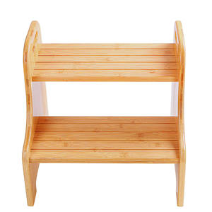 BAMBOOHOMIE, taburete <span class=keywords><strong>de</strong></span> <span class=keywords><strong>madera</strong></span> <span class=keywords><strong>de</strong></span> bambú para <span class=keywords><strong>dos</strong></span> niños pequeños, taburete <span class=keywords><strong>de</strong></span> seguridad para el hogar, 2 escaleras con <span class=keywords><strong>peldaños</strong></span> antideslizantes y manijas - Product Image 5