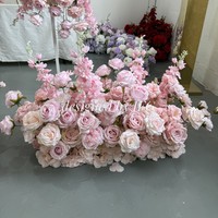 IFG gros fournitures florales magnifiques 115x55cm bébé rose fleur de soie centres de table pour la fête
